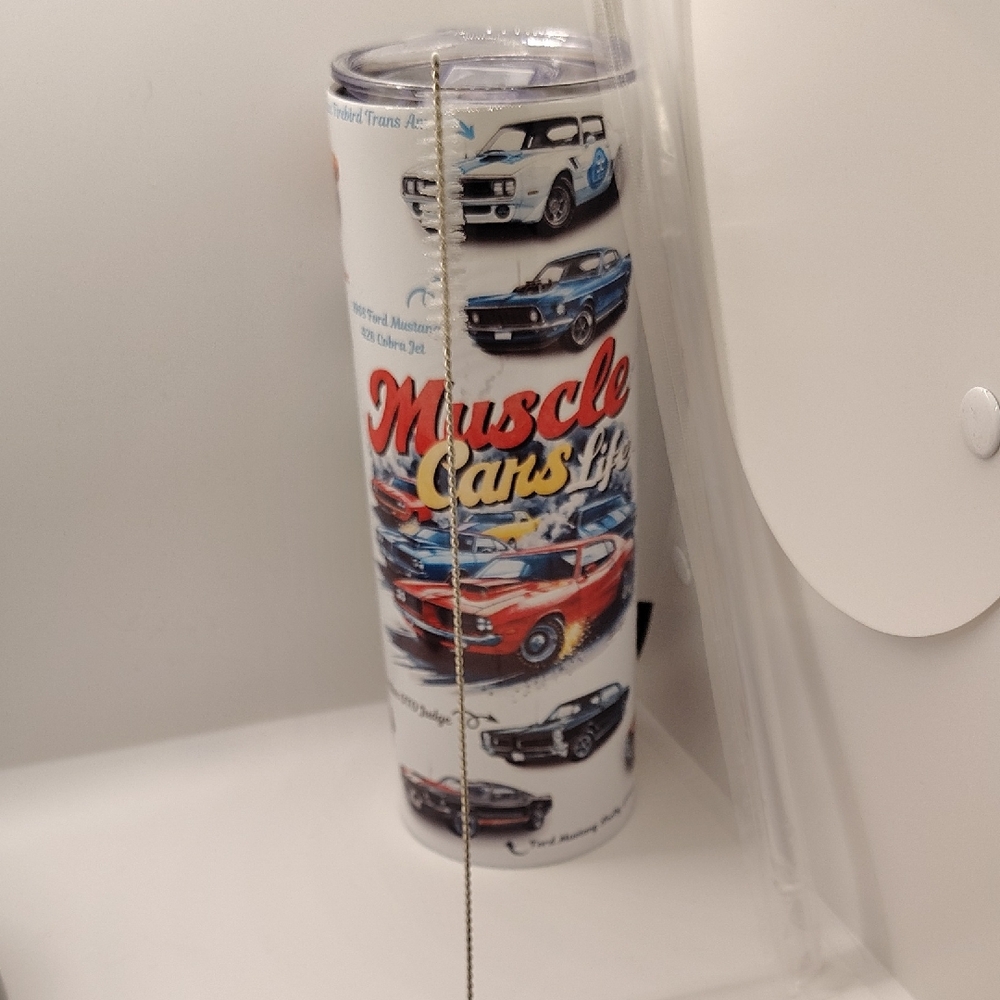 Muscle Cars Themed 20oz Tumbler
